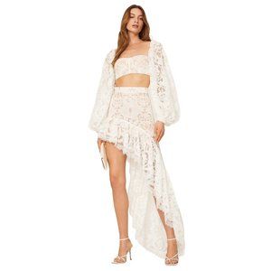 Bronx and Banco White Lace Santorini Top
